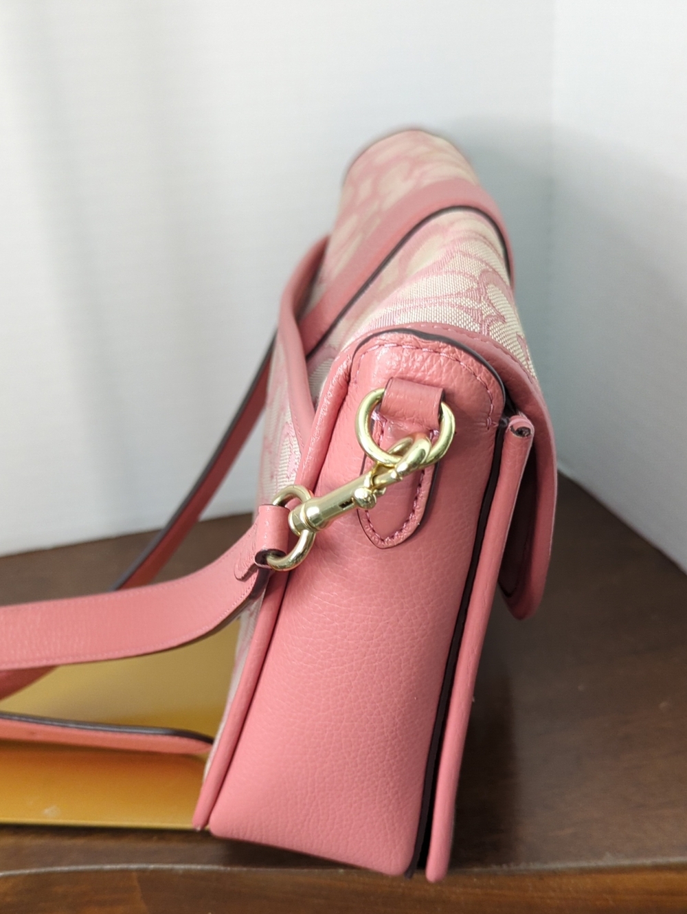 Rsvf For RP Show..Coach Lonnie Crossbody In Rose Signature Jacquard . - Picture 12 of 14
